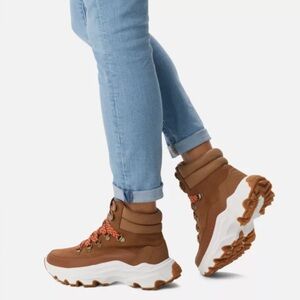 Sorel Kinetic Conquest Waterproof Suede Winter
Ankle Boots Tan Size 9.5